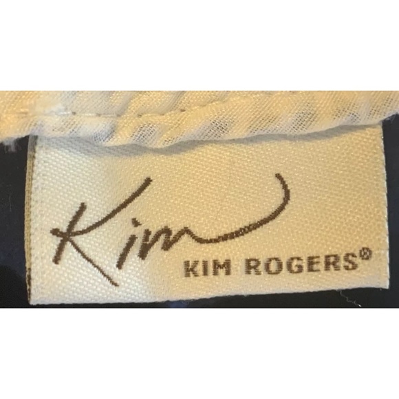 Kim Rogers Navy Blue Shorts Womens 10 Belt Loops Chino Elastic Waist Pockets - Picture 4 of 7